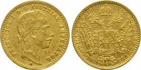 AUSTRIA. Franz Josef I (1848-1916). GOLD Ducat (1862-A). Wien (Vienna).