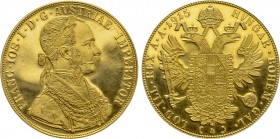 AUSTRIA. Franz Josef I (1848-1916). GOLD 4 Dukaten (1915). Wien (Vienna). Restrike issue.