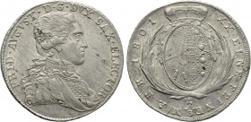 GERMANY. Sachsen. Friedrich August III (1763-1806). 2/3 Taler (1801-IEC). Dresden.