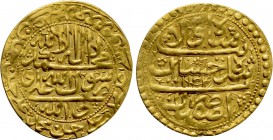 IRAN. Safavids. Sultan Husayn (AH 1105-1135 / 1694-1722 AD). GOLD Ashrafi (AH 1134 / 1721/2 AD). Isfahan.