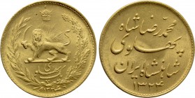 IRAN. Pahlavis. Mohammad Reza (1941-1979). GOLD Pahlavi (SH 1324 / 1945 AD). Tehran.