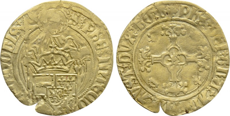 LOWLANDS. Brabant. Philippe le Beau (1494-1506). GOLD Florin d'or. Antwerp. 

...