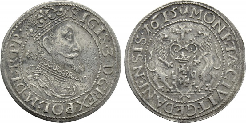 POLAND. Sigismund III Vasa (1587-1632). Ort (1615). Gdansk (Danzig). 

Obv: SI...