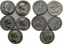 5 Roman denari; including Vitellius.