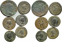 6 Coins of Macrianus, Quietus, Vabalathus and Severus II.