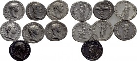 7 Denari of Trajan and Nerva.