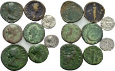 8 Coins of Faustina Minor and Lucilla.