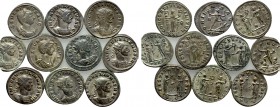 10 Antoniniani of Aurelianus and Severina.