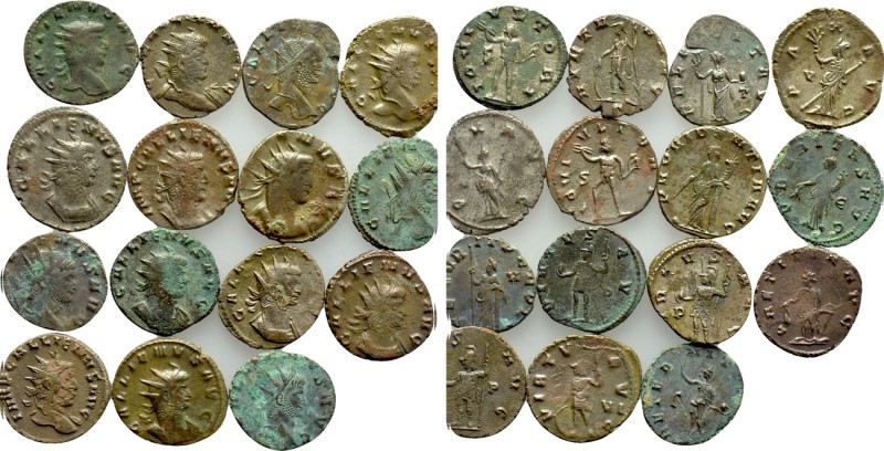 15 Antoniniani of Gallienus. 

Obv: .
Rev: .

. 

Condition: See picture....