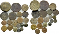 20 mostly ancient coins.