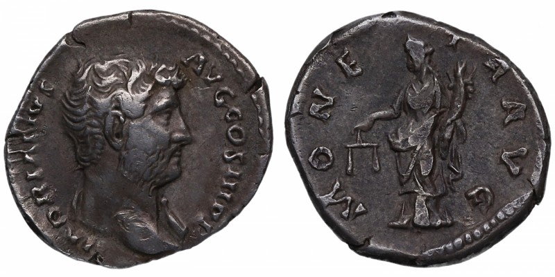134-138 dC. Publio Elio Adriano (117-138 dC). Roma. Denario. RIC II Hadrian 256a...