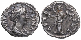 Faustina Madre. Denario. Ag. CONSTANTINUS I, Augustus 307-337 Nummus, Cyzicus, 317-320. IMP CONSTA-NTINVS AVG. Belorb. Busto izquierdo con mappa, glob...
