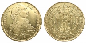 1786/74. Carlos III (1759-1788). Madrid. 8 Escudos. DV. Au. EBC+. Est.2500.