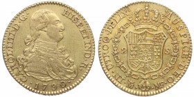1790. Carlos IV (1788-1808). Madrid. 2 Escudos. MF. Au. EBC-. Est.350.