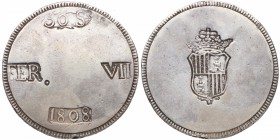 1808. Fernando VII (1808-1833). Palma de Mallorca. 30 Sous. MUY ESCASA. MBC+. Est.400.