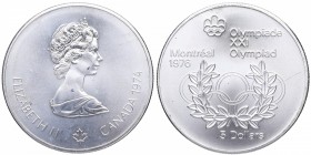 1976. Canadá. 5 Dolares. Ag. SC. Est.35.