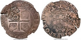Alfonso VI Counterstamped 150 Reis ND (1663) VF25 NGC, cf. KM17 (host coin unlisted), LMB-66, Gomes-11.09. Type III crowned "150" countermark (AU Stro...