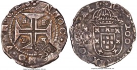 Alfonso VI Counterstamped 250 Reis ND (1663) XF40 NGC, KM33.1, LMB-78, Gomes-43.12. Type IV crowned "250" countermark (XF Standard), struck on an unda...