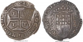 Pedro II Counterstamped 500 Reis ND (1688) XF40 NGC, LMB-98, Gomes-44.03 (1663). Type IV crowned "S00" countermark (AU Standard), struck on a Portugue...