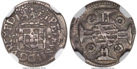 Pedro II 20 Reis ND (1700-1702)-(P) XF40 NGC, Pernambuco mint, KM85.2, LMB-138, Bentes-96.05. A highly elusive denomination, noted in Livro Das Moedas...