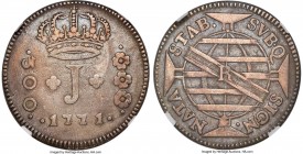 Jose I 300 Reis 1771-R VF35 NGC, Rio de Janeiro mint, KM196, LMB-291. A single-year issue that closely resembles the 1754-1764 type, though with minor...