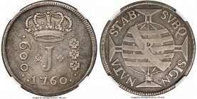 Jose I 600 Reis 1760/58-R VF Details (Cleaned) NGC, Rio de Janeiro mint, KM187, LMB-277, Bentes-199.06. A rare date from the popular "J" series, even ...