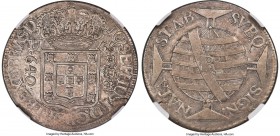 Jose I 640 Reis 1755-R AU50 NGC, Rio de Janeiro mint, KM170.1, LMB-246. Type with "R" mintmark. A less-circulated representative whose delicate patina...