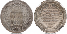 Maria I 640 Reis 1791-R XF45 NGC, Rio de Janeiro mint, KM222.2, LMB-378. Variety with Latin cross. A reasonably elusive date, and the first in the ser...