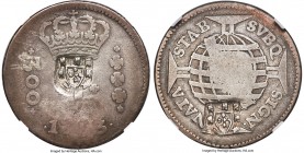 João Prince Regent Counterstamped 320 Reis ND (1809) Fine Details (Cleaned) NGC, Bahia mint, KM297, LMB-218. Displaying shield counterstamp (AU Standa...