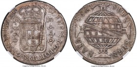 João Prince Regent 960 Reis 1810-M AU53 NGC, Minas Gerais mint, KM307.2, LMB-438. An attractive specimen marred only by scant traces of handling and b...