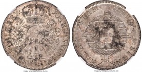 João VI 960 Reis 1819-R MS61 NGC, Rio de Janeiro mint, KM326.1, LMB-477b. Vertical finials, small 0 variety. The Mint State level of preservation and ...