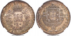 João VI 960 Reis 1820-R MS62 NGC, Rio de Janeiro mint, KM326.1, LMB-478D, Bentes-443.20. Small castle/JAE monogram within 0 variety. A highly collecti...