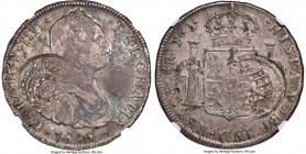Minas Gerais. João Prince Regent Counterstamped 960 Reis ND (1808) XF45 NGC, KM243, LMB-452. Crowned arms counterstamp on the obverse, banded globe on...