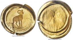 Elizabeth II Pair of Mint Errors - Reverse Die Cap & Brockage Mated Pair gold Proof 100 Dollars 1985 Deep Cameo PCGS, 1) 100 Dollars - PR69 (#1 of 2) ...
