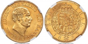 Hannover. Ernst August gold 10 Taler 1839-S MS65 NGC, Hannover mint, KM187, Fr-1171, D&S-102. A pristine example of this single-year emission, and one...