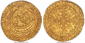 Henry VI (1st Reign, 1422-1461) gold Noble ND (1422-1430) MS63 PCGS, Calais mint, Lis issue, Annulet issue, S-1803, N-1415, Schneider-299. 6.96gm. h |...