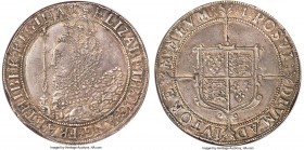 Elizabeth I (1558-1603) Crown ND (1601-1602) XF40 NGC, Tower mint, "1" mm, Seventh issue, S-2582, Dav-3757. 30.01gm. Dressed in soft steel tone over s...