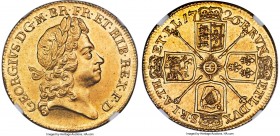George I gold 2 Guineas 1726 MS65 NGC, KM554, S-3627, Schneider-543. The absolute top-certified conditional survivor of this fleeting series, and a ma...