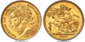 George IV gold Sovereign 1821 MS65 PCGS, KM682, S-3800, Marsh-5. Representing the very peak of attainable certified quality for the date, this exquisi...