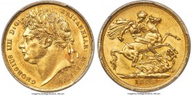 George IV gold Sovereign 1823 MS62 PCGS, KM682, S-3800, Marsh-7. A difficult date to acquire in uncirculated preservation, with a single MS64 at each ...