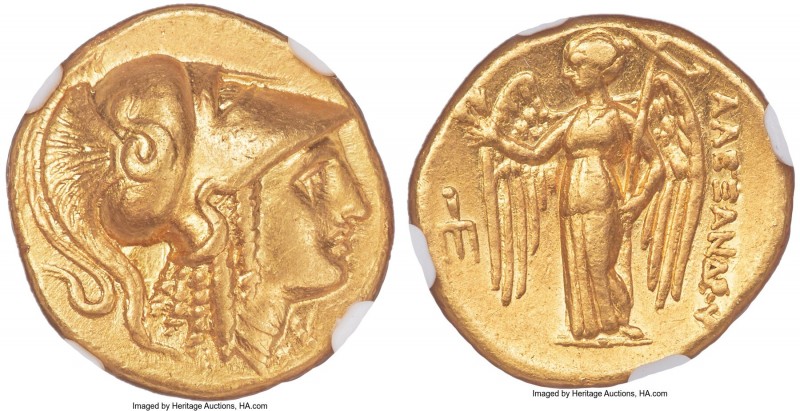 MACEDONIAN KINGDOM. Alexander III the Great (336-323 BC). AV stater (18mm, 8.56 ...