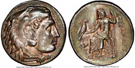 MACEDONIAN KINGDOM. Alexander III the Great (336-323 BC). AR drachm (17mm, 4.28 gm, 12h). NGC MS S 5/5 - 5/5. Lifetime issue of Abydus, ca. 328-323 BC...