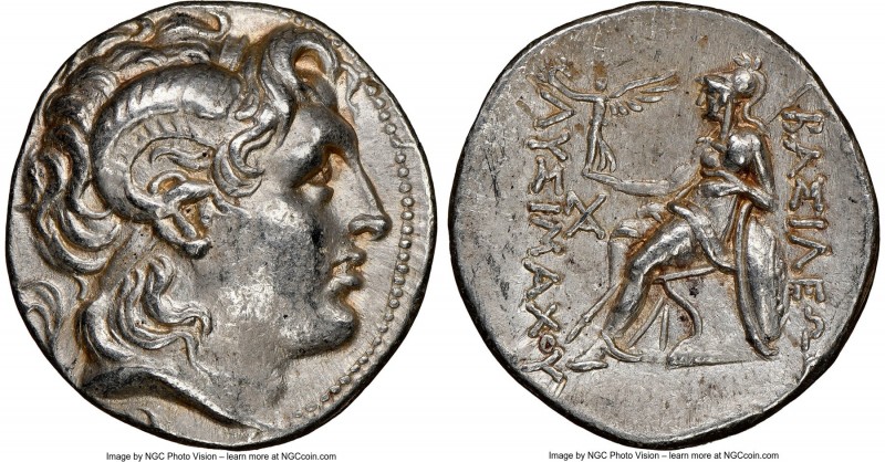 THRACIAN KINGDOM. Lysimachus (305-281 BC). AR tetradrachm (29mm, 17.01 gm, 1h). ...
