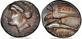 PAPHLAGONIA. Sinope. Late 4th century BC. AR drachm (17mm, 4.99 gm, 5h). NGC Choice AU 5/5 - 5/5. Ca. 330-300 BC. Agreos, magistrate. Head of nymph Si...