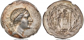 IONIA. Magnesia ad Meandrum. Ca. mid-2nd century BC. AR tetradrachm (32mm, 16.88 gm, 1h). NGC Choice AU 5/5 - 5/5. Apollodorus, son of Callicrates, ma...