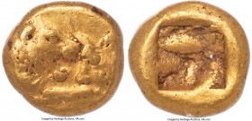 LYDIAN KINGDOM. Croesus (561-546 BC). AV 1/12 stater or hemihecte (6mm, 0.91 gm). NGC Choice VF 5/5 - 4/5. Sardes, 'heavy' standard, ca. 561-550 BC. C...