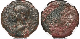ARMENIAN KINGDOM. Kings of Armenia Minor. Aristobulus (AD 54-92). AE (26mm, 12.55 gm, 12h). NGC VF 4/5 - 2/5, countermark, smoothing. Nicopolis ad Lyc...