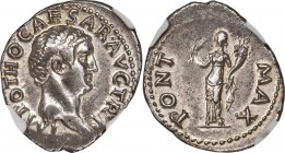 Otho (15 January-16 April AD 69). AR denarius (21mm, 3.47 gm, 6h). NGC Choice XF 5/5 - 4/5. Rome, 9 March-mid April AD 69. IMP OTHO CAESAR AVG TR P, b...