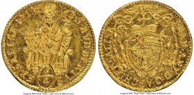 Salzburg. Franz Anton gold 1/4 Ducat 1713 MS67 NGC, KM297, Fr-846. An exquisite representative of the 1/4 Ducat series, and the finest of this date at...
