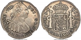Ferdinand VII 8 Reales 1814 P-JF XF45 NGC, Popayan mint, KM71, Restrepo-120.8, Cal-1367 (prev. Cal-595). Bust of Charles IV. A scarcer example than th...